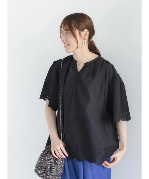 Te chichi(テチチ)の「コットンレースブラウス(シャツ/ブラウス・レディース・イエロー/オフホワイト/ブラック・F)」の20枚目の写真