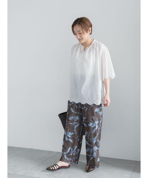 Te chichi(テチチ)の「コットンレースブラウス(シャツ/ブラウス・レディース・イエロー/オフホワイト/ブラック・F)」の21枚目の写真