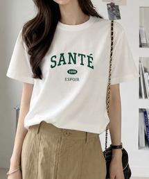 大人カジュアルに着回せる◎【フレンチカレッジロゴ ベーシック Tシャツ】