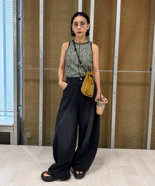 amerivintage WIDE EGG SWEAT PANTSネイビーS WIDE EGG SWEAT PANTS（スウェットパンツ）｜Ameri（アメリ）の