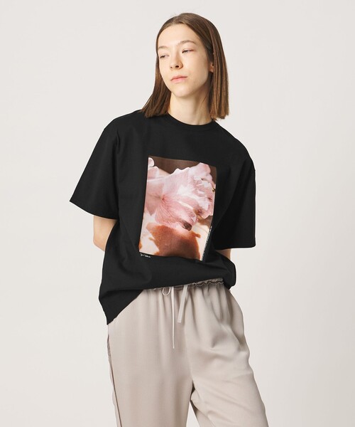 AEWEN MATOPH(イウエン マトフ)の「<Kei Sakakura for AEWEN MATOPH>フォトTシャツ Sweet pea vein(Tシャツ/カットソー・レディース・ホワイト/ブラック・FREE)」の6枚目の写真