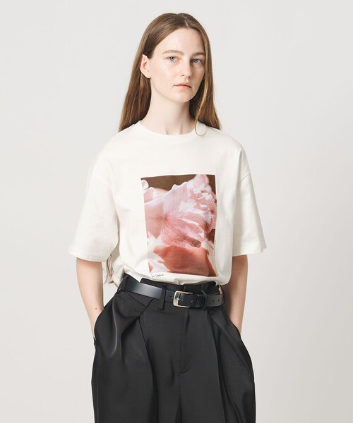 AEWEN MATOPH(イウエン マトフ)の「<Kei Sakakura for AEWEN MATOPH>フォトTシャツ Sweet pea vein(Tシャツ/カットソー・レディース・ホワイト/ブラック・FREE)」の7枚目の写真