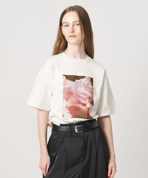 AEWEN MATOPH(イウエン マトフ)の「<Kei Sakakura for AEWEN MATOPH>フォトTシャツ Sweet pea vein(Tシャツ/カットソー・レディース・ホワイト/ブラック・FREE)」の8枚目の写真