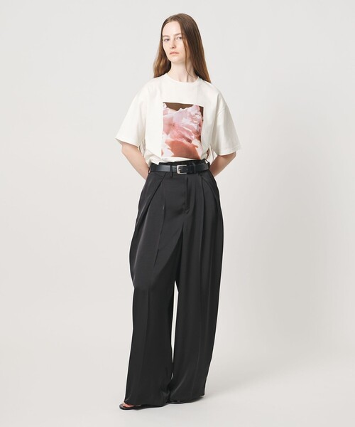 AEWEN MATOPH(イウエン マトフ)の「<Kei Sakakura for AEWEN MATOPH>フォトTシャツ Sweet pea vein(Tシャツ/カットソー・レディース・ホワイト/ブラック・FREE)」の9枚目の写真