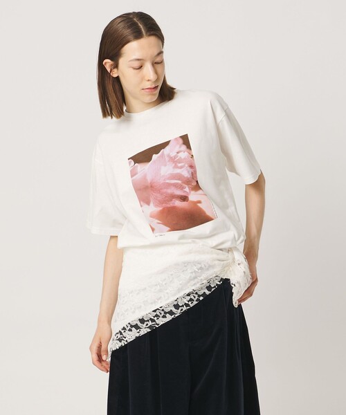 AEWEN MATOPH(イウエン マトフ)の「<Kei Sakakura for AEWEN MATOPH>フォトTシャツ Sweet pea vein(Tシャツ/カットソー・レディース・ホワイト/ブラック・FREE)」の10枚目の写真