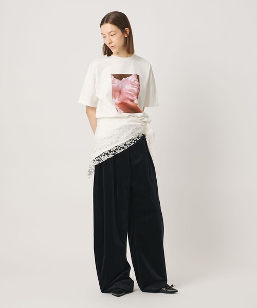 AEWEN MATOPH(イウエン マトフ)の「<Kei Sakakura for AEWEN MATOPH>フォトTシャツ Sweet pea vein(Tシャツ/カットソー・レディース・ホワイト/ブラック・FREE)」の11枚目の写真