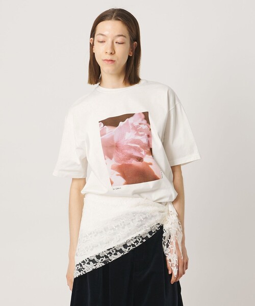 AEWEN MATOPH(イウエン マトフ)の「<Kei Sakakura for AEWEN MATOPH>フォトTシャツ Sweet pea vein(Tシャツ/カットソー・レディース・ホワイト/ブラック・FREE)」の12枚目の写真