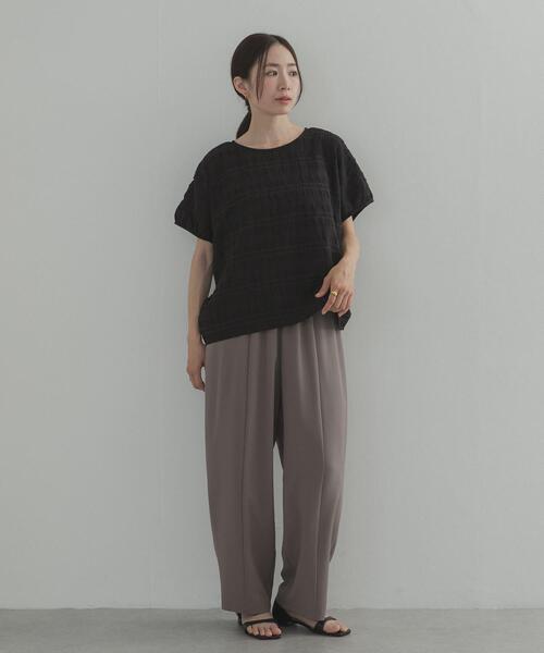 URBAN RESEARCH DOORS(アーバンリサーチドアーズ)の「シアーチェックレイヤードブラウス(シャツ/ブラウス・レディース・オフホワイト/ブラック・FREE)」の17枚目の写真