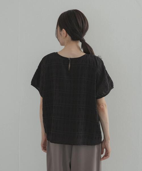 URBAN RESEARCH DOORS(アーバンリサーチドアーズ)の「シアーチェックレイヤードブラウス(シャツ/ブラウス・レディース・オフホワイト/ブラック・FREE)」の20枚目の写真