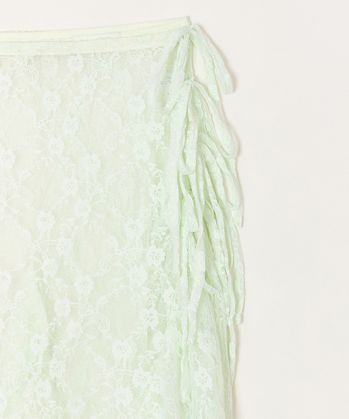 MINCO（ミンシオ）の「Frill Lace Wrap Skirt (Mint)（スカート・レディース・その他・FREE）」の2枚目の写真