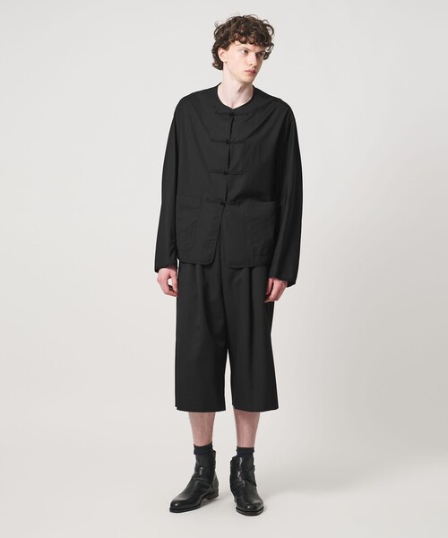 LOEFF(ロエフ)の「<LOEFF>トロピカルウール チャイナ ジャケット MENS(その他アウター・メンズ・ブラック・1/2)」の3枚目の写真