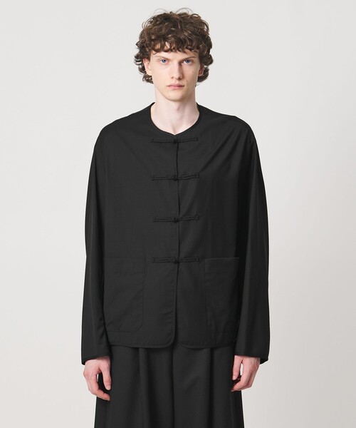 LOEFF(ロエフ)の「<LOEFF>トロピカルウール チャイナ ジャケット MENS(その他アウター・メンズ・ブラック・1/2)」の5枚目の写真