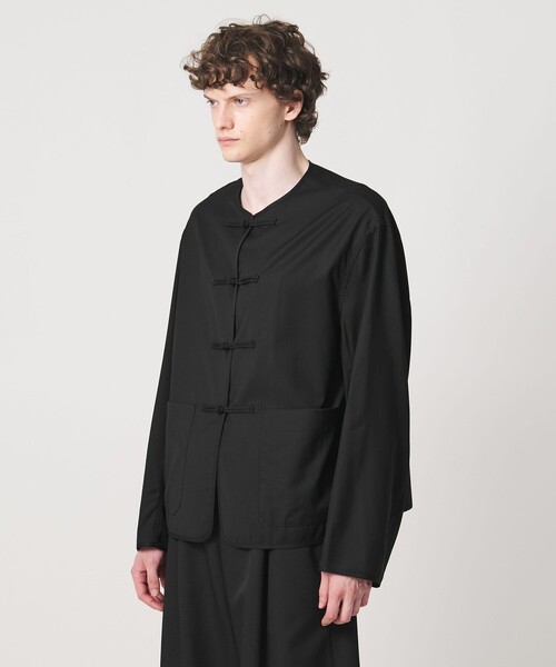 LOEFF(ロエフ)の「<LOEFF>トロピカルウール チャイナ ジャケット MENS(その他アウター・メンズ・ブラック・1/2)」の6枚目の写真