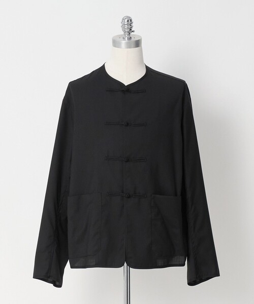 LOEFF(ロエフ)の「<LOEFF>トロピカルウール チャイナ ジャケット MENS(その他アウター・メンズ・ブラック・1/2)」の9枚目の写真