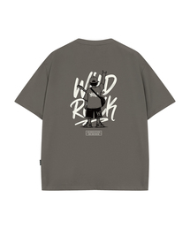 ロックンロールキッド クールコットンオーバーフィット半袖Tシャツ