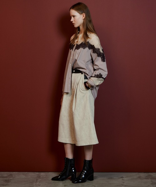 MAISON SPECIAL(メゾンスペシャル)の「【PRE-ORDER】Lingerie Shirt/ランジェリーシャツ(シャツ/ブラウス・レディース・ブルー/ピンク/キャメル・FREE)」の11枚目の写真