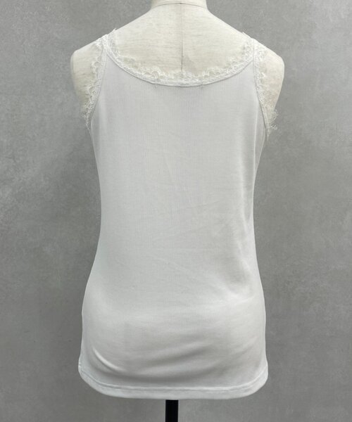 Jena espace merveilleux(ジェナ エスパスメルヴェイユ)の「レースキャミ(Tシャツ/カットソー・レディース・グレー/オフホワイト/ブラック・FREE)」の10枚目の写真