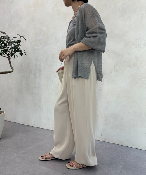 Jena espace merveilleux(ジェナ エスパスメルヴェイユ)の「レースキャミ(Tシャツ/カットソー・レディース・グレー/オフホワイト/ブラック・FREE)」の14枚目の写真