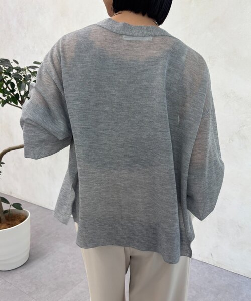 Jena espace merveilleux(ジェナ エスパスメルヴェイユ)の「レースキャミ(Tシャツ/カットソー・レディース・グレー/オフホワイト/ブラック・FREE)」の17枚目の写真