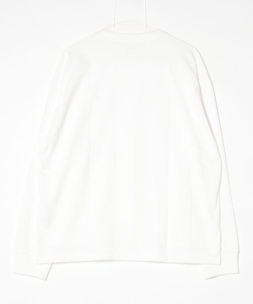 three dots(スリードッツ)の「ピマタイトゲージ ロングスリーブクルーネック(Tシャツ/カットソー・メンズ・ブラック/ホワイト系その他・SMALL/MEDIUM)」の8枚目の写真
