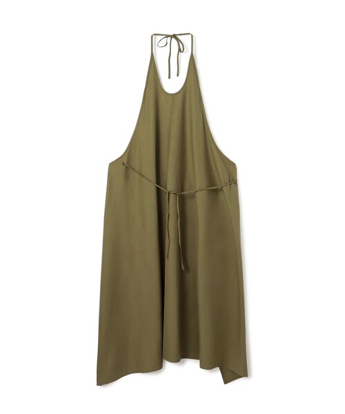 KIJIMA TAKAYUKI(キジマ タカユキ)の「BASERANGE APRON ワンピース(ワンピース・レディース・カーキ・S)」の1枚目の写真