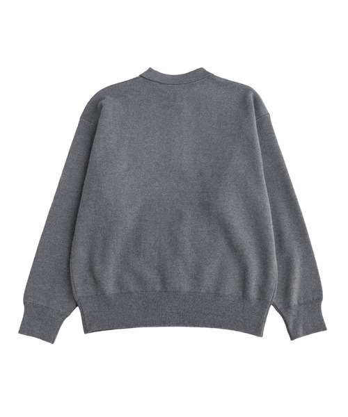 Bleme(ブレム)の「クラシック ハイゲージ ポロニット(ポロシャツ・メンズ・グレー/ブラック/キャメル・XL/L/M/S)」の4枚目の写真