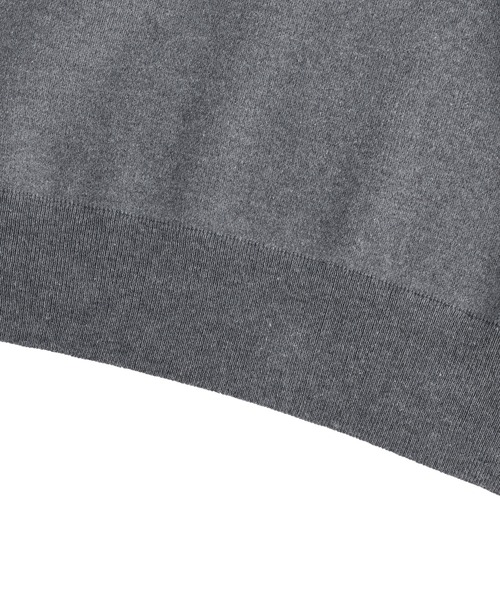 Bleme(ブレム)の「クラシック ハイゲージ ポロニット(ポロシャツ・メンズ・グレー/ブラック/キャメル・XL/L/M/S)」の7枚目の写真