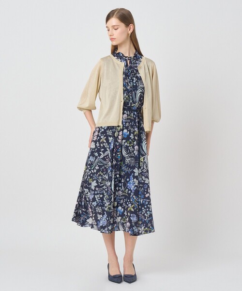 ANAYI（アナイ）の「ベリーフローラルプリントフリル ワンピース（ワンピース・レディース・ピンク/ネイビー・38/36/34）」の9枚目の写真