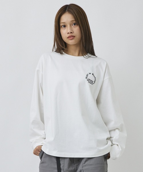 ムラサキスポーツ(ムラサキスポーツ)の「DEAR LAUREL/ディアローレル 長袖 Tシャツ ロンT バックプリント DL26F-2201(Tシャツ/カットソー・メンズ・オレンジ/ブラック/ホワイト・L/M/XL)」の8枚目の写真