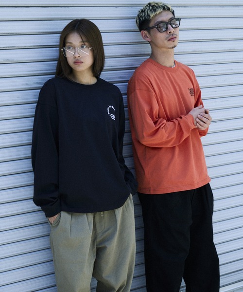 ムラサキスポーツ(ムラサキスポーツ)の「DEAR LAUREL/ディアローレル 長袖 Tシャツ ロンT バックプリント DL26F-2201(Tシャツ/カットソー・メンズ・オレンジ/ブラック/ホワイト・L/M/XL)」の6枚目の写真