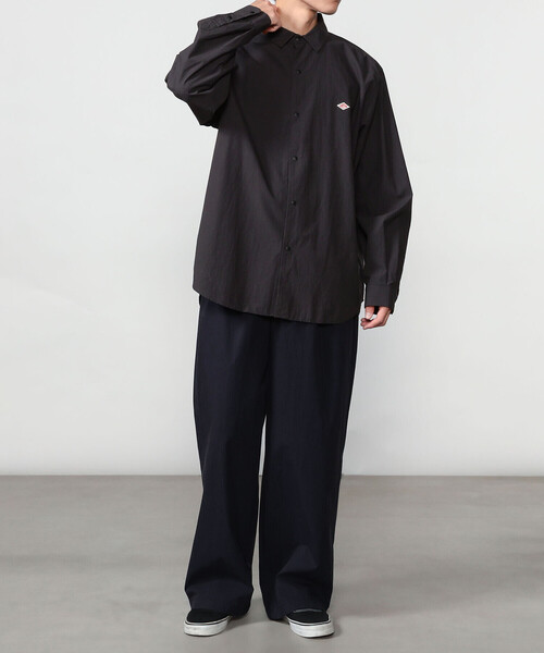 DANTON(ダントン)の「DANTON | タイプライター レギュラーカラー長袖シャツ MEN(シャツ/ブラウス・メンズ・ネイビー/グレイッシュベージュ・42/40/38)」の13枚目の写真