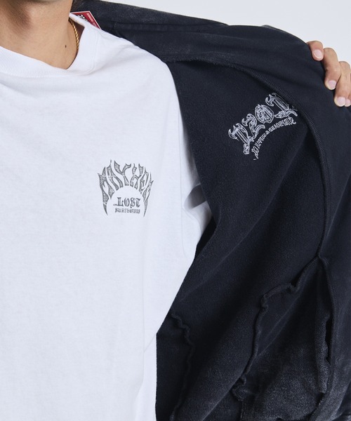 lost（ロスト）の「lost/ロスト ジップアップ スウェット LM6F-1104（スウェット・メンズ・ブラック/アッシュグレー・M/L/XL）」の11枚目の写真