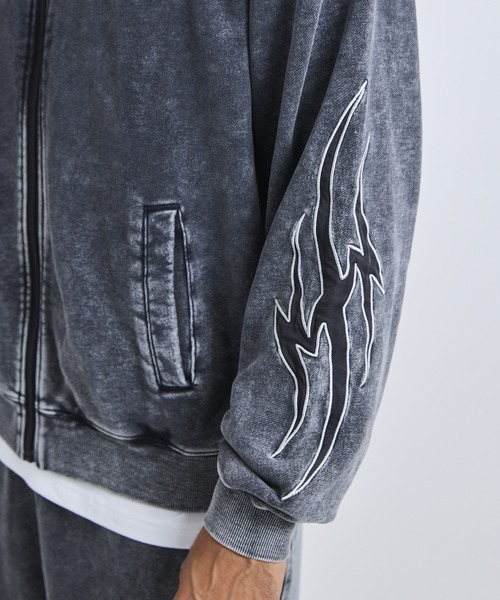lost（ロスト）の「lost/ロスト ジップアップ スウェット LM6F-1104（スウェット・メンズ・ブラック/アッシュグレー・M/L/XL）」の13枚目の写真