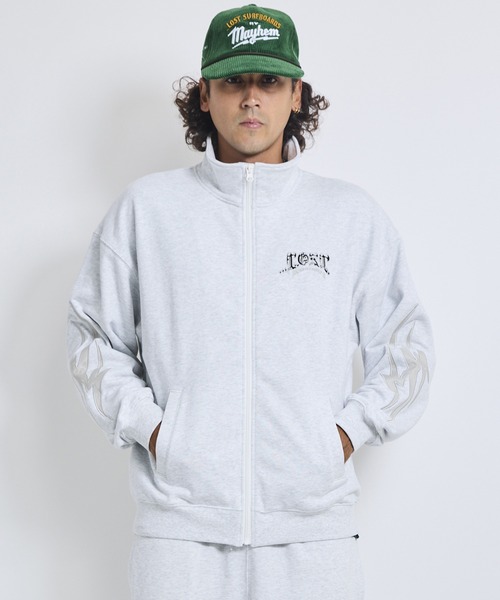 lost（ロスト）の「lost/ロスト ジップアップ スウェット LM6F-1104（スウェット・メンズ・ブラック/アッシュグレー・M/L/XL）」の15枚目の写真
