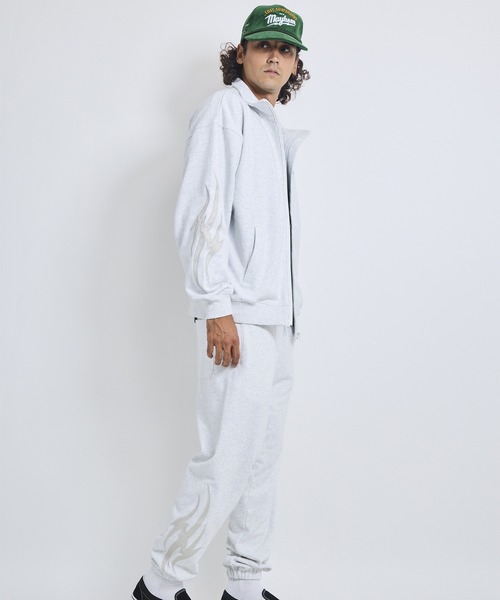 lost（ロスト）の「lost/ロスト ジップアップ スウェット LM6F-1104（スウェット・メンズ・ブラック/アッシュグレー・M/L/XL）」の19枚目の写真
