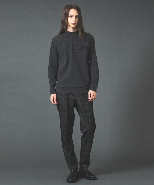 5351 POUR LES HOMMES(ゴーサンゴーイチプールオム)の「【セットアップ対応】グレンチェック フロック テーパード スラックス(スラックス・メンズ・ブラック/グレー・48/50/46/44)」の12枚目の写真