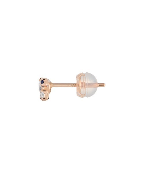 4℃(ヨンドシー)の「【9月誕生石】K10ピンクゴールド サファイア ピアス(ピアス(両耳用)・レディース・シルバー・FREE)」の2枚目の写真