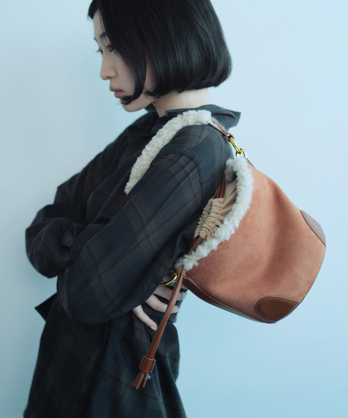 EDIT. FOR LULU(エディットフォールル)の「【SINBONO/シンボノ】 Gloria Bucket Bag(ハンドバッグ・レディース・ブラウン・FREE)」の1枚目の写真