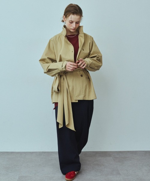 RiC(リック)の「WIDE TUCK TROUSERS(スラックス・レディース・ネイビー/ワイン/チェック・M/S)」の12枚目の写真