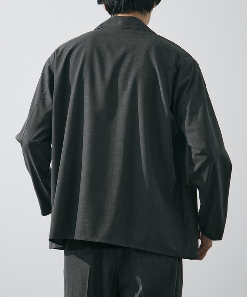 YLEVE(イレーヴ)の「【YLEVE/イレーヴ】SUPER140s WOOL TROPICAL WORK JACKET(テーラードジャケット・メンズ・ダークグレー・4/3)」の5枚目の写真