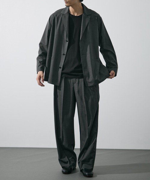 YLEVE(イレーヴ)の「【YLEVE/イレーヴ】SUPER140s WOOL TROPICAL WORK JACKET(テーラードジャケット・メンズ・ダークグレー・4/3)」の7枚目の写真