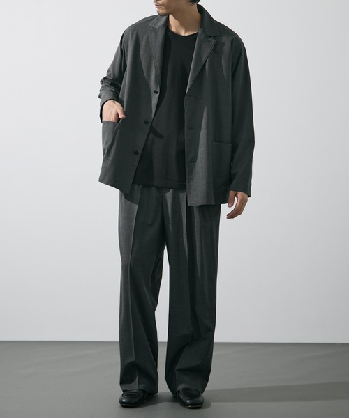 YLEVE(イレーヴ)の「【YLEVE/イレーヴ】SUPER140s WOOL TROPICAL WORK JACKET(テーラードジャケット・メンズ・ダークグレー・4/3)」の8枚目の写真