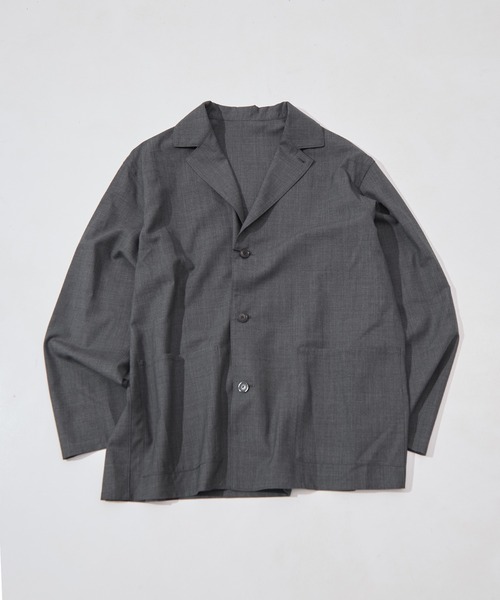 YLEVE(イレーヴ)の「【YLEVE/イレーヴ】SUPER140s WOOL TROPICAL WORK JACKET(テーラードジャケット・メンズ・ダークグレー・4/3)」の9枚目の写真