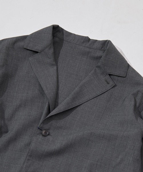 YLEVE(イレーヴ)の「【YLEVE/イレーヴ】SUPER140s WOOL TROPICAL WORK JACKET(テーラードジャケット・メンズ・ダークグレー・4/3)」の10枚目の写真