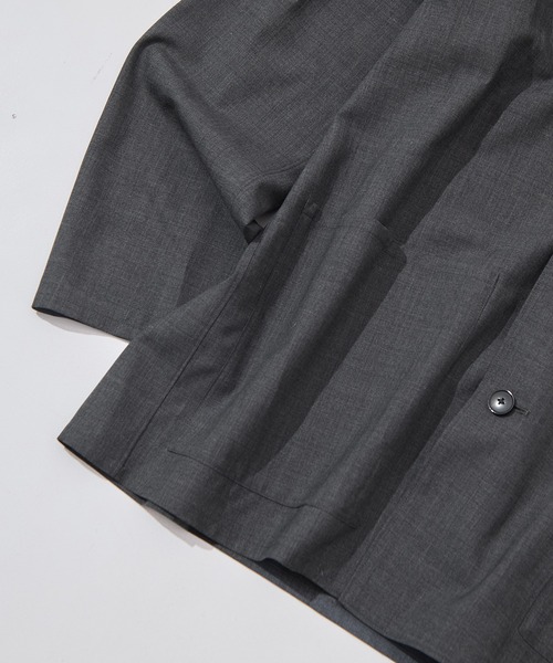 YLEVE(イレーヴ)の「【YLEVE/イレーヴ】SUPER140s WOOL TROPICAL WORK JACKET(テーラードジャケット・メンズ・ダークグレー・4/3)」の11枚目の写真