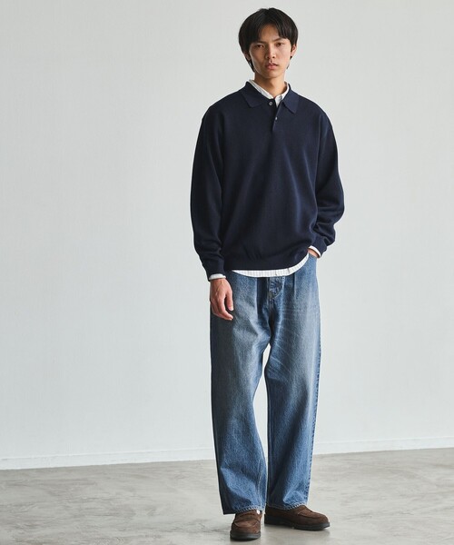 green label relaxing(グリーンレーベルリラクシング)の「FINE BASIC ヴィンテージライク スライバー デニム パンツ W4(デニムパンツ・メンズ・コバルトブルー・XL/M/L/S)」の2枚目の写真