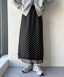 レースヘムイージースカート