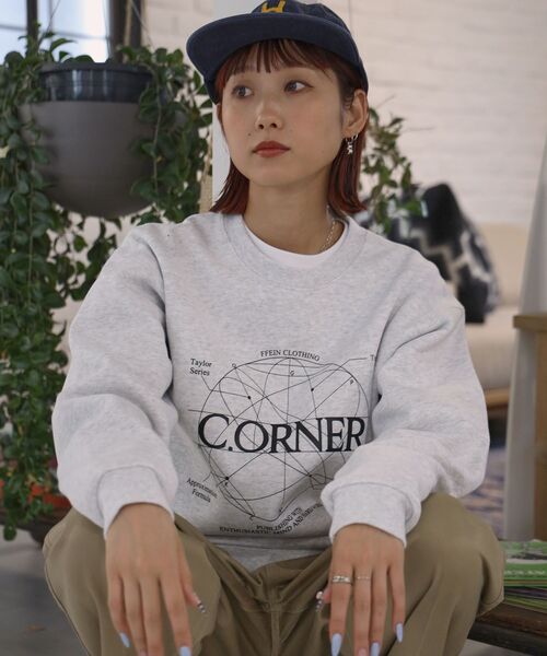 FFEIN(フェイン)の「*新色追加【FFEIN(フェイン)】ヘビーウエイトサークルロゴスウェット / 裏起毛 スウェット クルーネック ワンポイント プリント(スウェット・メンズ・ブラック/ブラウン/ネイビー/アッシュグレー/ワイン・SMALL/LARGE/MEDIUM)」の10枚目の写真