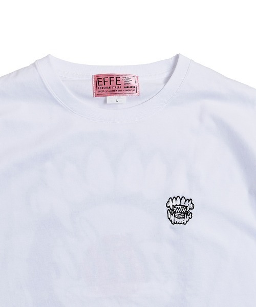 EFFECTEN(エフェクテン)の「mt10709-Target t-shirt Tシャツ(efsc-23)(Tシャツ/カットソー・メンズ・ホワイト/スミクロ・S/XL/L/M)」の4枚目の写真