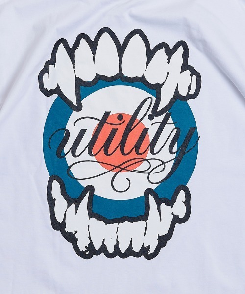 EFFECTEN(エフェクテン)の「mt10709-Target t-shirt Tシャツ(efsc-23)(Tシャツ/カットソー・メンズ・ホワイト/スミクロ・S/XL/L/M)」の7枚目の写真